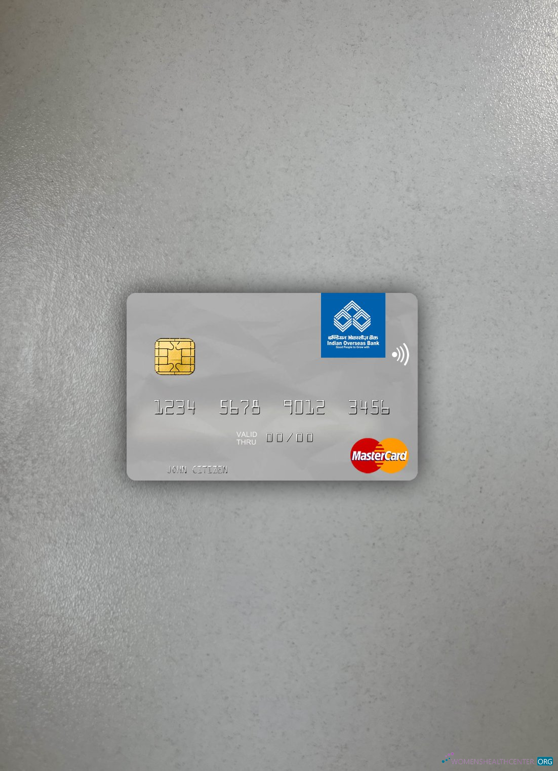 Download India Indian Overseas Bank mastercard photolook front Photoshop template